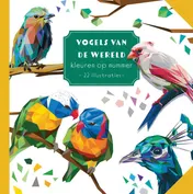 Omslag van Vogels van de wereld - Kleuren op nummer