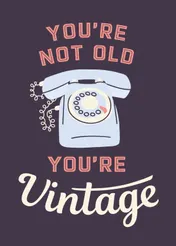 Omslag van You're not old, you're vintage