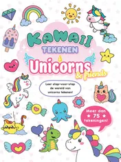 Omslag van Kawaii tekenen unicorns & friends