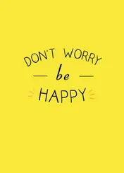 Omslag van Don't worry be happy
