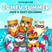 Omslag van Comfy summer - Coloring Book Cafe