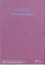 Omslag van CAPS-CA Interviewboek