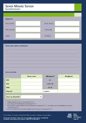 Omslag van Seven minute Screen (7MS) - scoreformulieren
