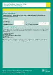 Omslag van Autisme Spectrum Vragenlijst (ASV ) - scoreformulieren