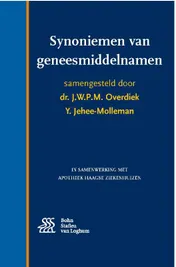Omslag van Synoniemen van geneesmiddelnamen
