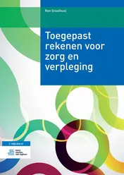 Omslag van Toegepast rekenen voor zorg en verpleging
