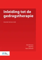 Omslag van Inleiding tot de gedragstherapie