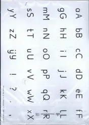 Omslag van Schrijven leer je zo! Letterkaart 4 - set van 5 ex
