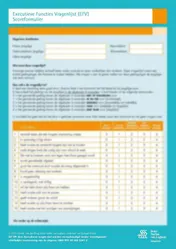 Omslag van Executieve Functies Vragenlijst (EFV) scoreformulieren