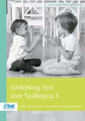 Omslag van Schlichting test voor taalbegrip 3 Afnamehandleiding
