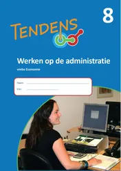 Omslag van 8 Werken op de administratie; Vmbo economie