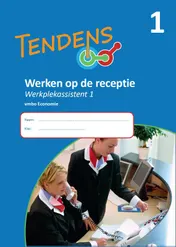 Omslag van 1 Werken op de receptie Werkplekassistent 1; Vmbo economie
