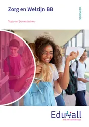 Omslag van Toets- en Examentrainer Zorg en Welzijn BB