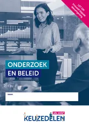 Omslag van Keuzedeel Onderzoek en beleid folio 19/20