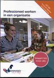 Omslag van Professioneel werken in een organisatie