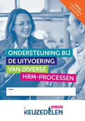 Omslag van Keuzedeel Ondersteuning bij de uitvoering van diverse hrm-processen | combipakket