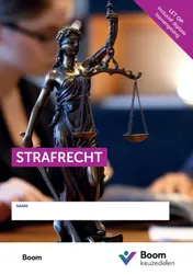 Omslag van Keuzedeel Strafrecht versie 2025 | combipakket