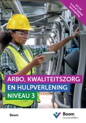Omslag van Keuzedeel Arbo, kwaliteitszorg en hulpverlening niveau 3 versie 2026 | combipakket