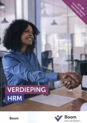 Omslag van Keuzedeel Verdieping HRM