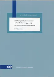 Omslag van Het Actieplan Cultuurbereik en cultuurdeelname, 1999-2003