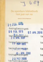 Omslag van De openbare bibliotheek tien jaar van nu