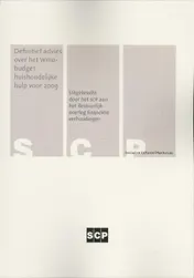 Omslag van Definitief advies over het Wmo-budget huishoudelijke hulp voor 2009