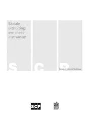 Omslag van Sociale uitsluiting: een meetinstrument