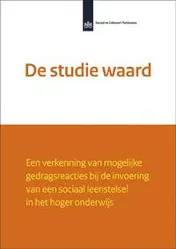 Omslag van De studie waard