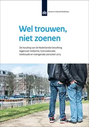 Omslag van Wel trouwen, niet zoenen