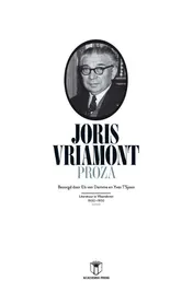 Omslag van Joris Vriamont