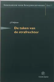 Omslag van De taken van de strafrechter