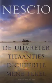 Omslag van De uitvreter, Titaantjes, Dichtertje, Mene Tekel