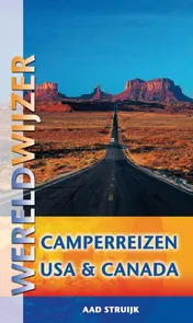 Omslag van Wereldwijzer reisgids camperreizen USA en Canada