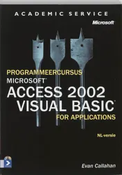 Omslag van Programmeercursus Microsoft Access 2002 Visual Basic Application