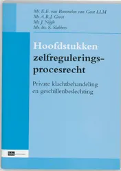 Omslag van Hoofdstukken zelfreguleringsprocesrecht