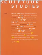Omslag van Sculptuur Studies 2006