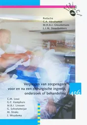 Omslag van Verplegen van zorgvragers voor en na een chirurgische ingreep, onderzoek of behandeling