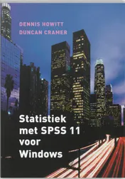 Omslag van Statistiek met SPSS 11 voor Windows