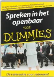 Omslag van Spreken in het openbaar voor Dummies