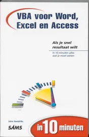 Omslag van VBA voor Word, Excel en Access in 10 minuten