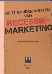 Omslag van De 13 gouden wetten van recessiemarketing
