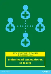 Omslag van Professioneel communiceren in de zorg