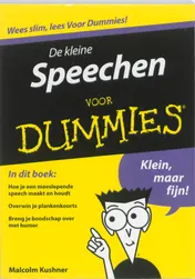 Omslag van De kleine Speechen voor Dummies