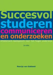 Omslag van Succesvol studeren, communiceren en onderzoeken
