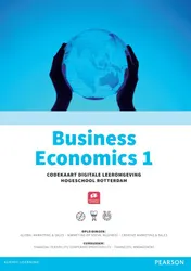 Omslag van Custom Business economics 1 codekaart Digitale Leeromgeving Hogeschool Rotterdam