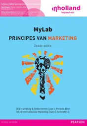 Omslag van Custom InHolland 2015 principes van marketing codekarton
