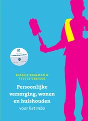 Omslag van Persoonlijke verzorging, wonen en huishuiden voor het mbo, met Datzaljeleren.nl