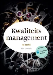 Omslag van Kwaliteitsmanagement, 4e editie met MyLab NL togangscode