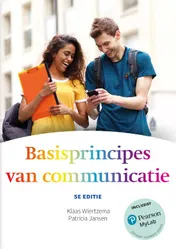 Omslag van Basisprincipes van communicatie, 5e editie met MyLabNL toegangscode