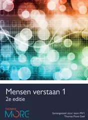 Omslag van Mensen verstaan 1, 2e custom editie Thomas More college